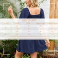 thumbnail image 5 of Women's V-Neck Tie Front Flutter Sleeve Mini Dress - Casual Short Sleeve Smocked Back A-Line Dress for Summer, 5 of 5