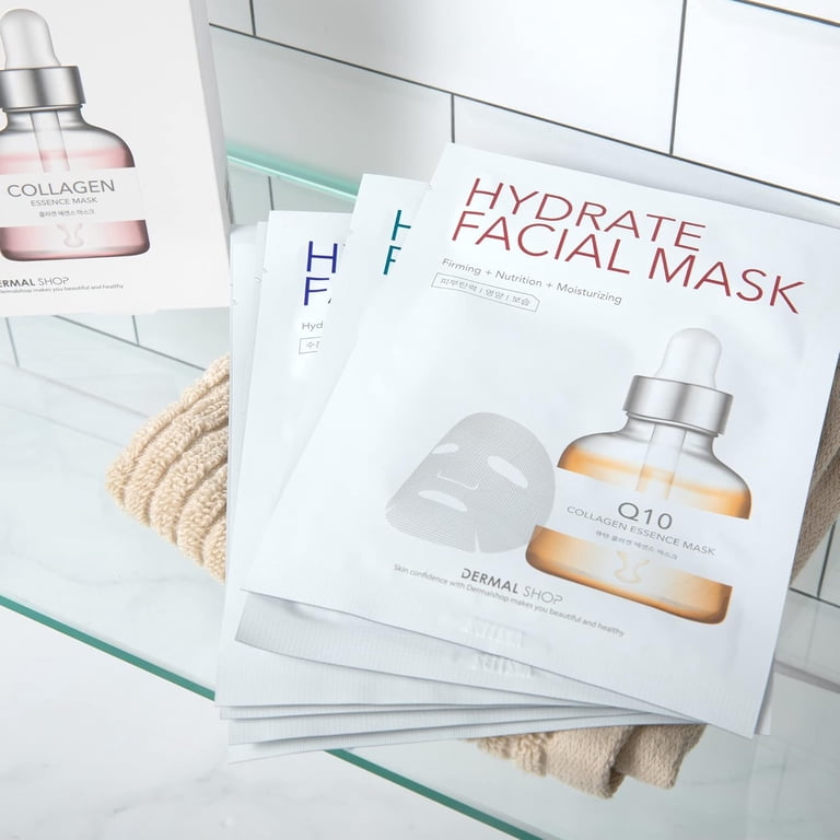 Dermal Shop Hydrate Facial Mask - 7 Masks for Daily Use - Skincare