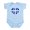 Sky Blue, variant on CafePress - Quebec Heart Infant Bodysuit - Baby Light Bodysuit, Size Newborn - 24 Months