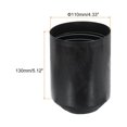 thumbnail image 2 of Uxcell 3Pcs Heat Shrink End Cap 110mm ID x 130mm L 2:1 Ratio Heat Shrink Tube Cap Black, 2 of 5