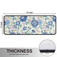 thumbnail image 5 of Kitchen Rugs Sets Of 2,Pioneer Flower Floral Print Pattern Anti Fatigue Kitchen Mat Rugs Non Slip Washable,Decorative Kitchen Floor Mats for Kitchen,Sink,Laundry,17"x47"+17"x47", 5 of 5