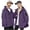 Purple, variant on Waterproof Lightweight Thin Cycling Travel Rain Jacket For Men Women,Breathable Windproof Outdoor Jacket With Hood & Reflective Strips, Packable For Hiking,Biking, Urban Commuting Black L