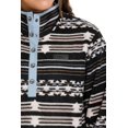 thumbnail image 3 of Cinch Women's Southwestern Striped Polar Fleece Pullover Black Medium  US, 3 of 3