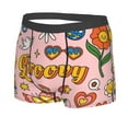 thumbnail image 2 of Kll Retro 70s Hippie Men'S Cotton Boxer Briefs Underwear-X-Large, 2 of 9