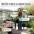 thumbnail image 2 of KING BIRD 71"×23"×55" Raised Garden Bed with Plants Protection Cover, Legs Galvanized Steel Metal Elevated Garden Planter Box for Outdoor Gardening Dark Gray, 2 of 11