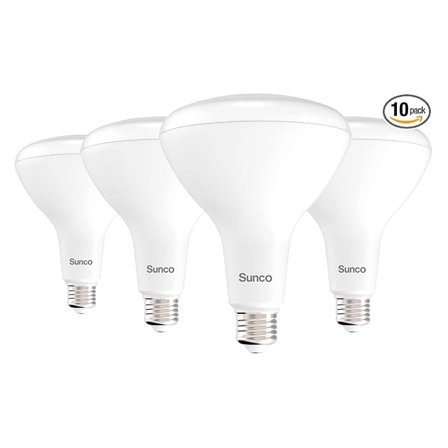 Sunco BR40 LED Light Bulbs, Indoor Flood Lights, Recessed Can Light Bulb, 1400 LM, 17W (100W Equivalent), 4000K Cool White, Dimmable, E26 Base, for Home, Bedroom, Kitchen UL 4 Pack