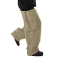 thumbnail image 5 of Luvrsol Big and Tall Men's Work Pants Solid Loose-Fit Straight-Leg Casual Cargo with Multiple Pockets, S-5XL, 5 of 6