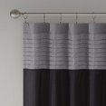 thumbnail image 4 of Madison Park Amherst Polyoni Pin Tuck Window Panel, 50" x 84", Black, 4 of 4