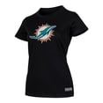 thumbnail image 2 of NFL Playera Aficionado Básica Miami Dolphins Negro para Mujer, Talla Chica, 2 of 5