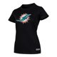 thumbnail image 2 of NFL Playera Aficionado Básica Miami Dolphins Negro para Mujer, Talla Chica, 2 of 5