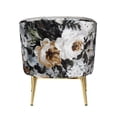thumbnail image 4 of Acme Furniture Chaise d'Appoint colla, Velours Gris & Or, 4 of 5