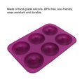 thumbnail image 4 of Molde Para Pasteles, 6 Cavidades, Silicona, Donut, Molde Para Hornear, Donut, Chocolate, 4 of 7