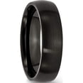 thumbnail image 4 of Stainless Steel 6mm Black Ip-Plated Brushed Band (Size 7.5) Made In China sr317-7.5, 4 of 5