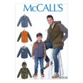 thumbnail image 1 of McCall's Patterns Patrón de costura para chaquetas forradas con botones en la parte delantera y opciones de capucha para hombres y niños (SML-MED-LRG-XLG), 1 of 5