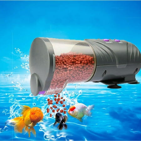 - 1.5V Automatic Fish Feeder Aquarium Tank Auto Food Timer Feeding Dispenser - Easy Feed & Portable