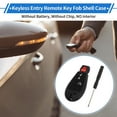 thumbnail image 2 of Unique Bargains Key Shell Case for Ram 1500 2013-2021 for Ram 2500 3500 4500 5500 2013-2018 Keyless Entry Remote Key Fob Replacement Case 4 Button GQ4-53T, 2 of 7