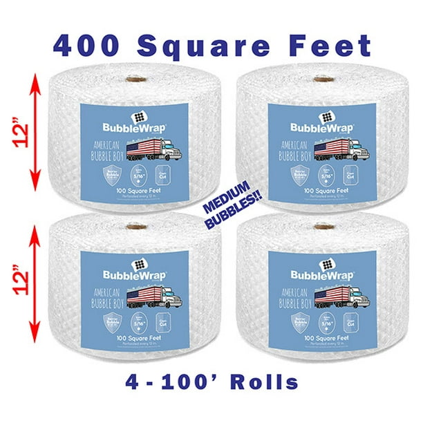 Official Sealed Air Bubble Wrap American Bubble Boy (400' Medium (5/16") Bubble Wrap