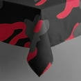 thumbnail image 5 of Red Black Camo Classic Pattern Square Tablecloth,Waterproof Square Table Cover,Wipeable Spillproof Washable Table Cover for Home Kitchen Party Decor 52"x52"(132x132cm), 5 of 6