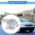 thumbnail image 2 of Engine Oil Cooler Compatible for Honda Civic 06-11 Aluminum Alloy Silver Tone Transmission Oil Cooler, 2 of 6