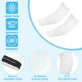 thumbnail image 3 of Uxcell Youth Elbow Pads Compression Arm Protective Sleeve Basketball Guard Pad for Sports Baseball White, YS, 2Pack, 3 of 6