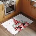 thumbnail image 2 of Valentines Day Gnomes Entryway Rug 2'x3'&nbsp; Non Slip Front Door Mats, Red Love Heart Eucalyptus Leaves Entrance Rugs Indoor Outdoor Carpet, Washable Floor Mats Small Area Rug for Bedroom Kitchen, 2 of 8