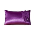 thumbnail image 3 of Summer Savings 2025! PRETXORVE Pillowcases Set of 2, Summer Simulated Silk Pillowcase Silk Pillowcase Ice Silk Pillowcase Silk Pillowcase Silk Pillowcase, 3 of 4