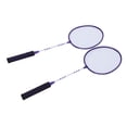 thumbnail image 1 of Badminton Racket, Larger Hitting Surface Iron Alloy Nylon Shuttlecocks with Carrying Bag for Outdoor Backyard Games, 1 of 7