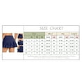 thumbnail image 4 of Sngxgn Women's Basic Versatile Stretchy Flared Casual Mini Skater Skirt(Blue,L), 4 of 9