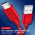 thumbnail image 3 of HEVIRGO OLAF Universal 1M Nylon Woven Wire Micro USB Phone Charger Sync Data Cable Cord, 3 of 10