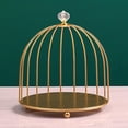 thumbnail image 1 of Organizador de almacenamiento de cosméticos - Estante de exhibición decorativo de jau de pájaros con marco de hierro nórdic tocador, mostrador - 1 nivel Baoblaze organizador del cuidado de la piel, 1 of 8