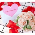 25pcs Artificial Flower Red Rose Real Looking Fake Roses for DIY
