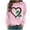 #018-Pink, variant on St. Patrick's Day Sweatshirt for Women Clover Graphic T-Shirts Patty's Day Color Long Sleeves Tee Tops