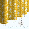 thumbnail image 6 of Yellow Lemon Fruit Shapes Orange Pattern Shower Curtain 36"x72" ,Bathroom Decorative Shower Curtains Set with 12 Hooks,Modern Waterproof Washable Shower Curtain, 6 of 6