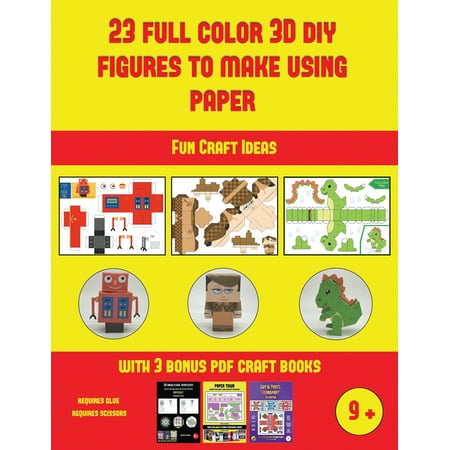 Fun Craft Ideas 23 Full Color 3d Figures To Make Using Fun Craft Ideas 23 Full Color 3d Figures To Make Using