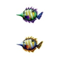thumbnail image 1 of 2x Decoraciones Pescado Metal Colgante Pared Arte Decoración para Hogar perfecl Decoraciones de pared, 1 of 7