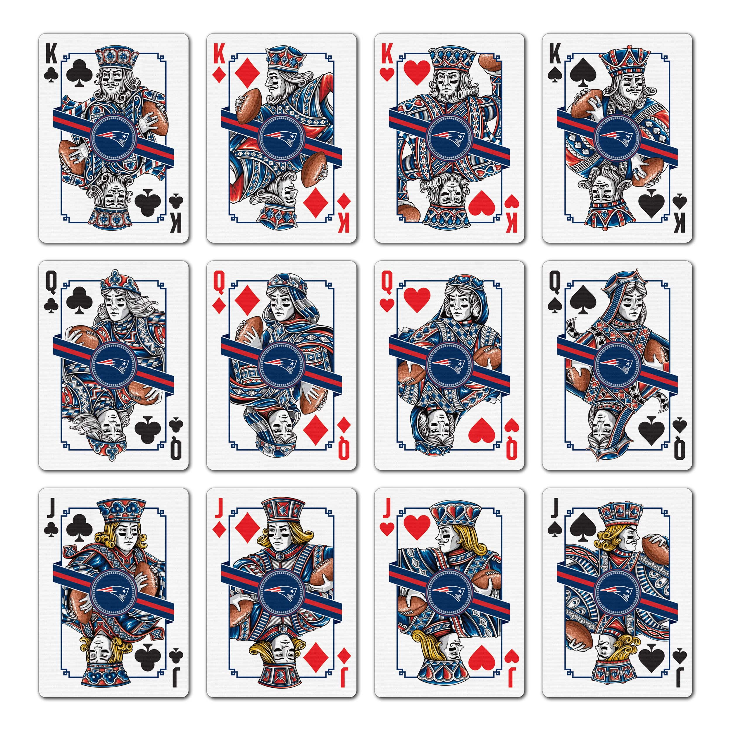 YouTheFan NFL New England Patriots Classic Series Playing Cards