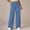 Blue, variant on fnnxnal Girls High Waisted Wide Leg Baggy Jeans - Black Denim Pants for Kids 5-14,Size 13-14 T