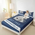 thumbnail image 4 of Erosebridal SIndianapolis Bed Sheets Twin,Navy Blue Green Stripes Bedding Twin Size,Rugby Helmet Sheet Set Twin,Stylish Living Room Decoration，3-Piece, 4 of 8