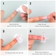 thumbnail image 2 of 10pcs Nail Tips Clips, Transparent Finger Extension Clip Plastic Nail Clips and Holder Quick Building Nail Tools for Manicure Nail Art, 2 of 5