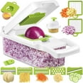 thumbnail image 1 of Vegetable Chopper Dicer Onion Chopper Pro Food Chopper Vegetable Cutter Veggie Chopper and Dicers Vegetable Slicer and Chopper for Kitchen Mandolin Garlic Chopper with Container, 1 of 7