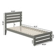thumbnail image 6 of AFI Oxford 14" Twin-XL Wood Platform Bed Frame with Headboard and Footboard, Grey, 6 of 6