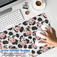 thumbnail image 4 of Long Mouse Pads for Desk,Light Gray Cow Black Spot Pattern Desk Mats on Top Of Desks, Desk Mouse Pad Extra Large with 3mm Non-Slip Base and Stitched Edge for Gaming,Office,Work,Home 31.5"x11.8", 4 of 6