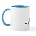 thumbnail image 2 of CafePress - Coffee Heartbeat - 11 oz Ceramic Mug - Novelty Coffee Tea Cup, 2 of 6