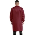 thumbnail image 2 of iiniim Unisexe Hommes Femmes Veste de Travail à Revers Résistante à l'Usure à Manches Longues Manteau de Laboratoire Antipoussière Uniformes Rouge 180, 2 of 6