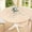 Beige, variant on Round Tablecloth Coastal Beach Round Fitted Tablecloth with Elastic Outdoor Table Cover Fitted Tablecloths Waterproof Reusable Table Cloth for Indoor and Outdoor 48''''-52''''