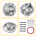 thumbnail image 6 of 8.8 Differential Cover Rear End Girdle System w/Gasket, Fill Drain Plug | Fit for Ford Mustang 1979-2004, F-150 1982-2012, Explorer Sport Trac, Bronco, Ranger 4.0L 1991-2011, Panther, 6 of 9