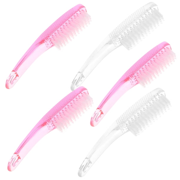EeaseMX 5 cepillos para uñas, limpiadores de uñas, cepillos para polvo de uñas, cepillos de limpieza para manicura.