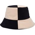 thumbnail image 5 of CoCopeaunts Cotton Bucket Hat for Women Summer Sunscreen Men Fisherman Hat Two-Colors Patchwork Outdoor Sport Camping Bucket Cap, 5 of 8