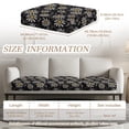 thumbnail image 4 of Xoenoiee Daisy Flower Pattern Sofa Cushion Covers Jacquard High Stretch Fabric Furniture Protector for Living Room, Washable Sofa Seat Slipcover for Kids Pets, 4 of 7