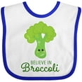 thumbnail image 3 of Inktastic Believe in Broccoli Boys or Girls Baby Bib, 3 of 4